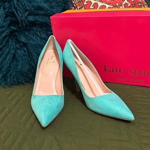 Kate Spade Licorice suede pumps! New in box never worn!!